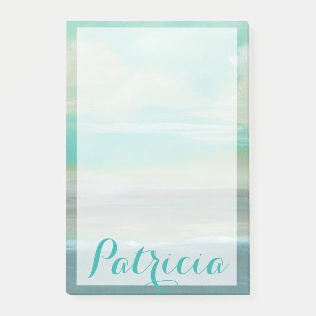 Füge Deinen Namen hinzu | Strand von Lowland I Post-it Klebezettel (Vorderseite)