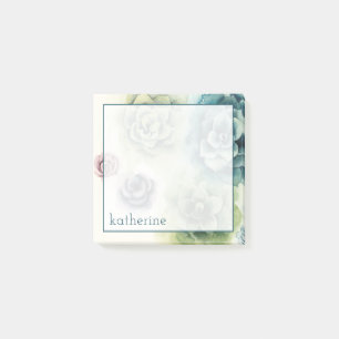 Füge Deinen Namen hinzu   Sukkulenten-Cluster Post-it Klebezettel