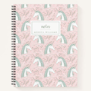 Füge Deinen Namen hinzu   Süßes Blumenmuster-Ei Notizbuch