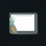 Füge Deinen Namen hinzu | Tropische Ananas Post-it Klebezettel<br><div class="desc">Tropische Ananas Wasserfarbe. Künstler: Grace Popp. Bild-ID: 105687D.</div>