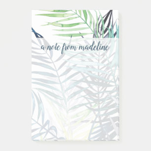 Füge Deinen Namen hinzu   Twilight Palms - Tropisc Post-it Klebezettel