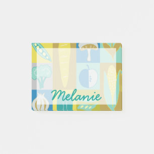 Füge Deinen Namen hinzu   Veggie Blocks II Post-it Klebezettel