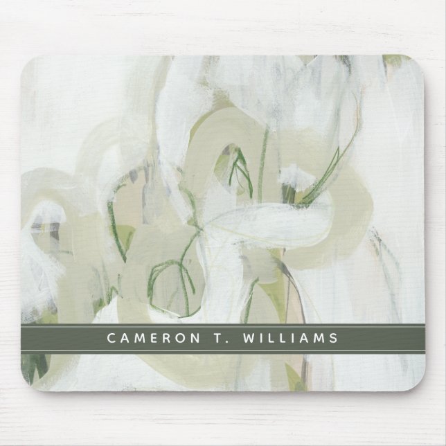 Füge Deinen Namen hinzu | Verb Mousepad (Vorne)