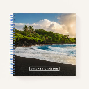 Füge Deinen Namen hinzu Waianapanapa Beach Notizbuch