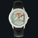 Füge Deinen Namen hinzu | Wald Whimsy I Armbanduhr<br><div class="desc">Tiere</div>