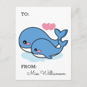 Füge Deinen Namen hinzu Zum Valentinstag Postkarte