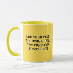 FÜGE TEXT HINZU TASSE