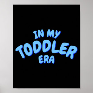 Füge Wort In Meinem Blauen Kinderzeit-Kinder-T-Shi Poster