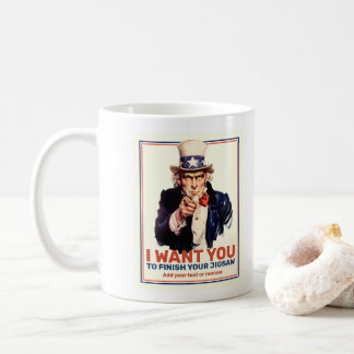 Fügen Sie benutzerdefinierten Text hinzu, Onkel Sa Kaffeetasse