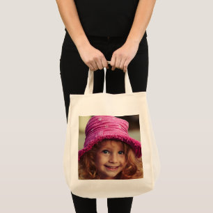 FÜGEN Sie das FOTOT Ihres Kindes zu TOTE BAG hinzu Tragetasche