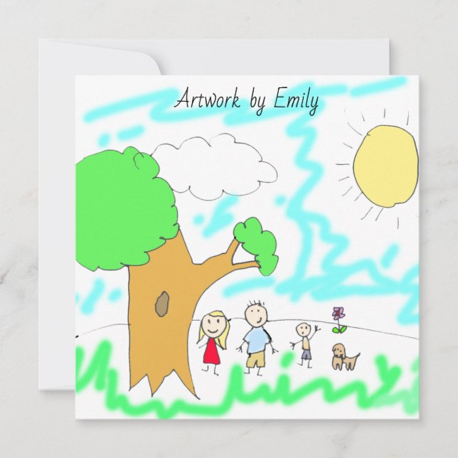 Fügen Sie dem ein Kinderwerk hinzu (Vorderseite)