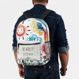 Fügen Sie dem ein Kinderwerk hinzu Bedruckter Rucksack