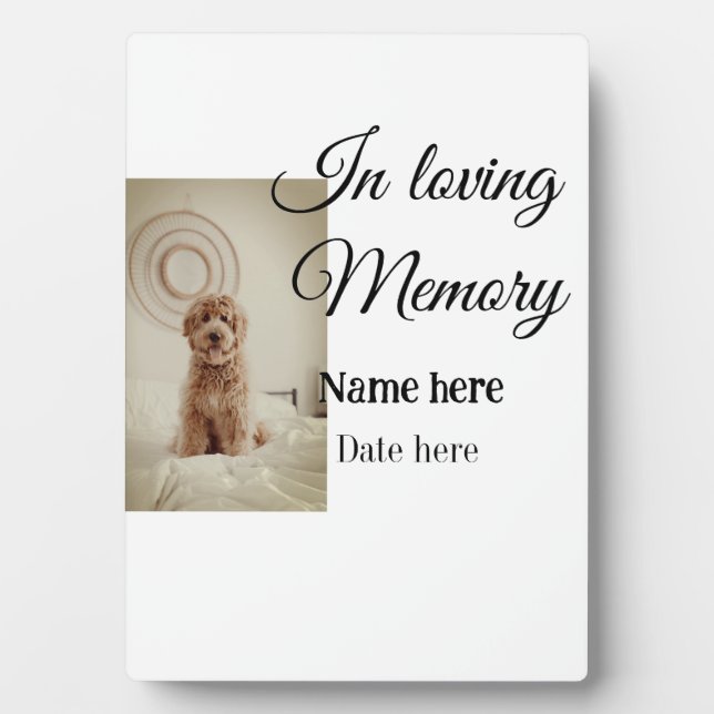 Fügen Sie dem liebenden Gedächtnistraining den Nam Fotoplatte (Vorderseite)