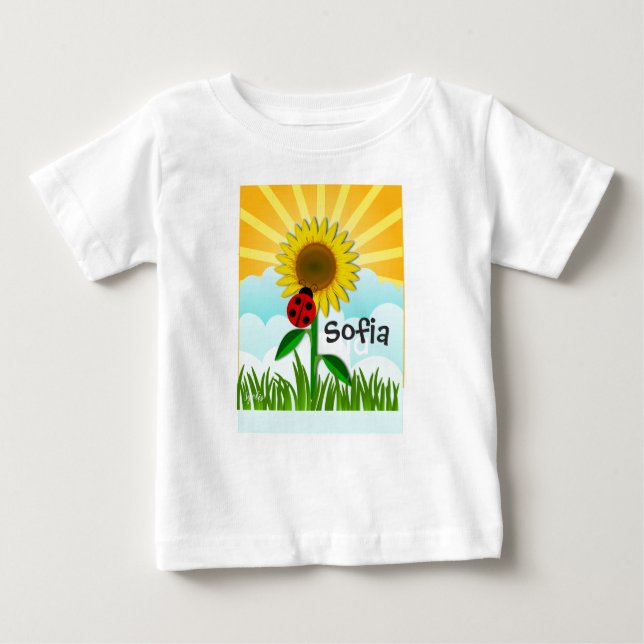 Fügen Sie dem T - Shirt Sunshine und Sonnenblumen  (Vorderseite)