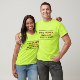 Fügen Sie den Namen der Katze und/oder des Hundes T-Shirt