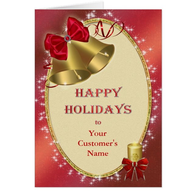 Fügen Sie den Namen der Kunden zu Weihnachten hinz (Vorne)