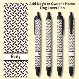 Fügen Sie den Namen des Eigentümers oder des Hunde Kugelschreiber