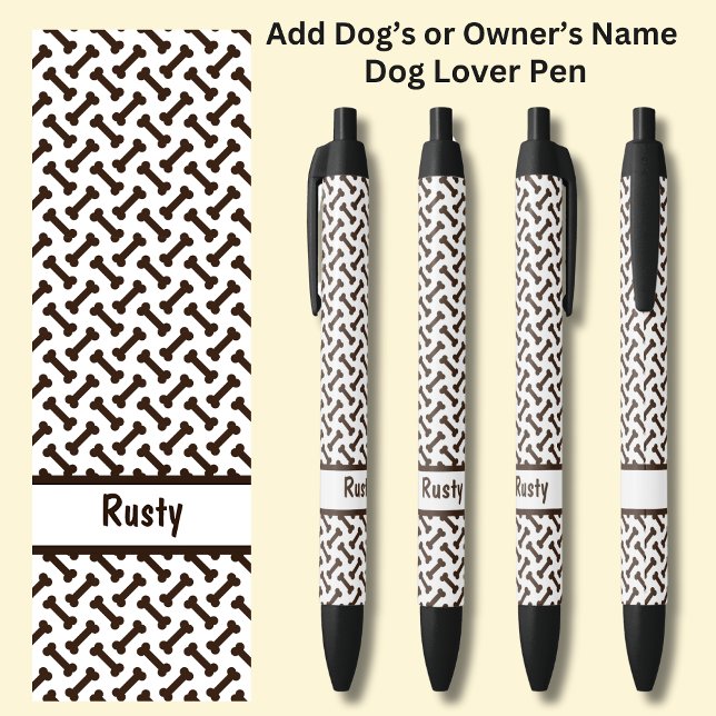 Fügen Sie den Namen des Eigentümers oder des Hunde Kugelschreiber (Von Creator hochgeladen)