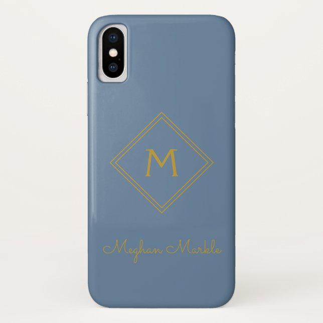 Fügen Sie den Namen Personalisiert Modern Elegante Case-Mate iPhone Hülle (Rückseite)