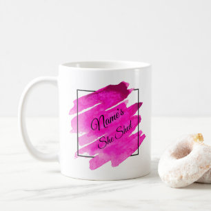 Fügen Sie den Namen Text bearbeiten, den Sie in Ro Kaffeetasse