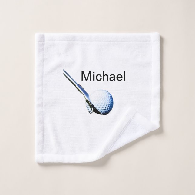 Fügen Sie den Namen "Text Golf Club Sportausrüstun Waschlappen (Waschlappen)