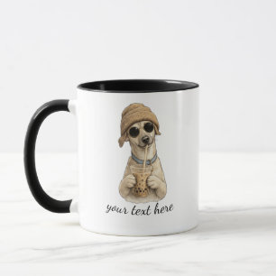 Fügen Sie den Namen und das Foto Ihres Hundes hinz Tasse