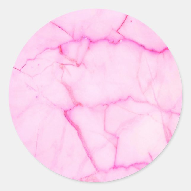 Fügen Sie den Text rosa Pastellfarben hinzu. Runder Aufkleber (Vorderseite)