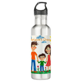 Fügen Sie der Tasse des Kaffees die Kinderarbeit h Edelstahlflasche