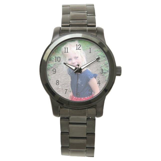 Fügen Sie die Kinderuhr, die Großelterngeschenk hi Armbanduhr (Vorderseite)
