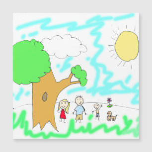 Fügen Sie die Kunstwerke Ihrer Kinder hier hinzu  Magnetkarte