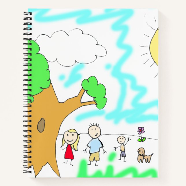 Fügen Sie diesem Sketchpad Ihre Kinderarbeit hinzu Notizbuch (Vorderseite)