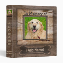 Fügen Sie Dog Foto Memorial Vinyl Binder