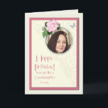 Fügen Sie ein Bild, wie eine Enkelin, Geburtstag Karte<br><div class="desc">Eine schöne Geburtstagstageskarte, dass Sie besonders speziell machen können, indem Sie ein Bild addieren. Eine rosa Rose und ein jewelled Rahmen, damit Sie personifizieren. Eine Karte für eine spezielle Person. Ein reizendes Versinnere schließt diese Geburtstagskarte ab, um zu jemand zu sagen, ', das Sie wie eine Enkelin zu mir" sind....</div>