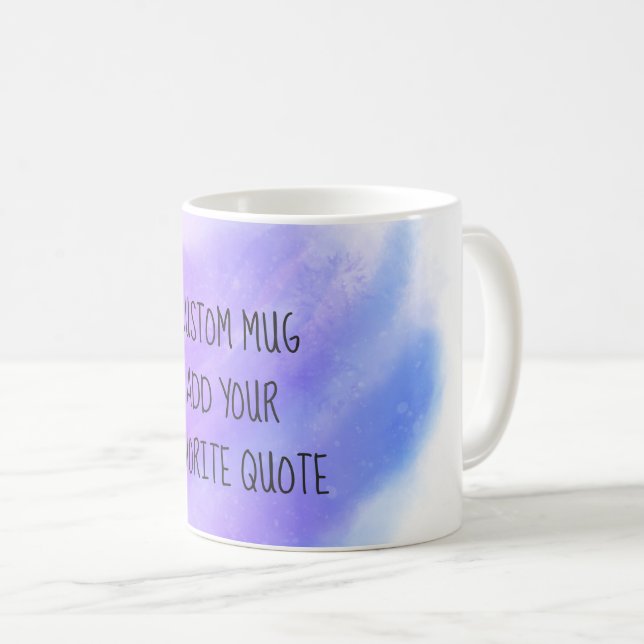 fügen Sie ein individuelles Angebot für lila und b Kaffeetasse (VorderseiteRechts)