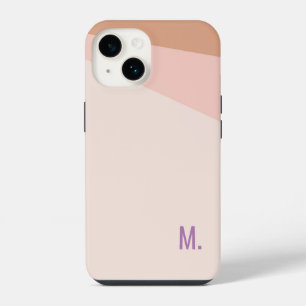 Fügen Sie ein modernes minimalistisches Initialmon iPhone 14 Hülle