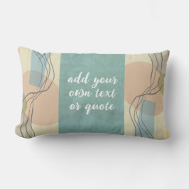 fügen Sie ein Zitat abstrakte Kunst Mitte des Jahr Lendenkissen
