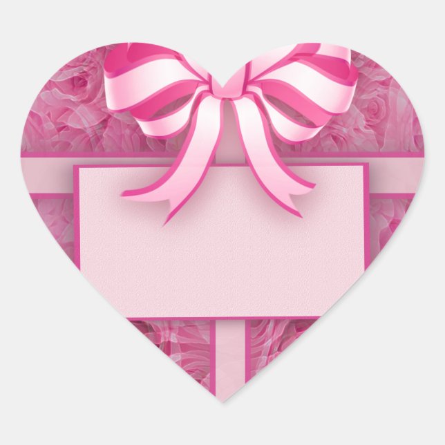 Fügen Sie eine Nachricht hinzu. Herz-Aufkleber (Vorderseite)