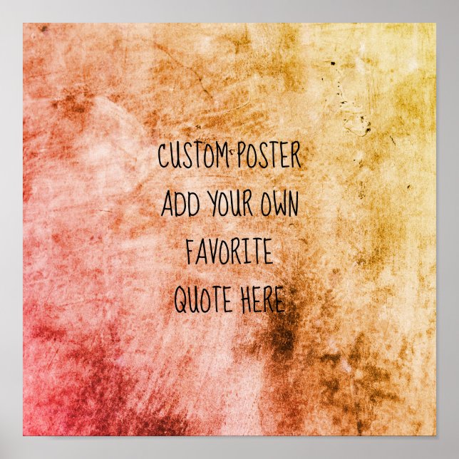 fügen Sie eine zitierbare Wand-Kunst für Malerei h Poster (Vorne)
