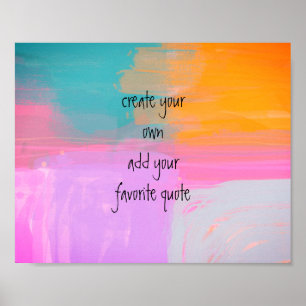 fügen Sie einen abstrakten Anführungsstrich hinzu Poster