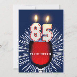 Fügen Sie einen Namen, 85. Geburtstagsparty Einlad Einladung