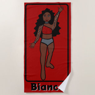 Fügen Sie einen Namen Majorette/Dancer Beach Handt Strandtuch