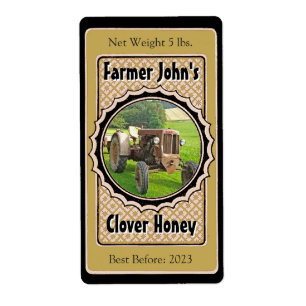 Fügen Sie einen Picture Black & Gold Wedding Honey