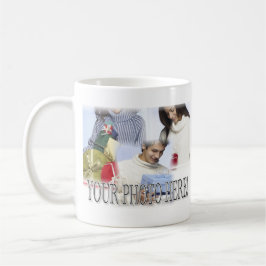 Fügen Sie einfach Ihr eigenes Foto und Text hinzu Kaffeetasse