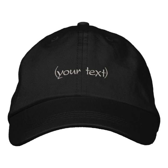 Fügen Sie einfach Text bestickt Cap / Hat Bestickte Kappe (Vorderseite)