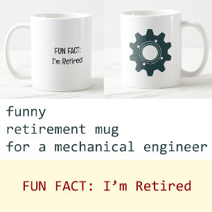 Fügen Sie Foto Lustige Tatsache Ich bin pensionier Kaffeetasse