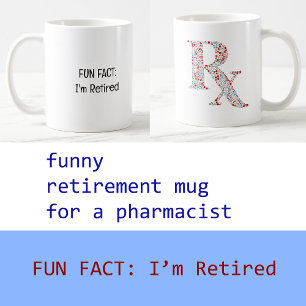 Fügen Sie Foto Lustige Tatsache Ich bin pensionier Kaffeetasse