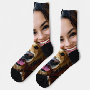 Fügen Sie Golden Retriever Foto Personalisieren Socken
