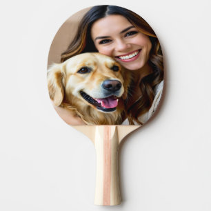 Fügen Sie Golden Retriever Foto Personalisieren Tischtennis Schläger