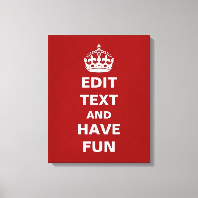 Fügen Sie hier Ihren eigenen Text hinzu! Leinwanddruck (Vorderseite)