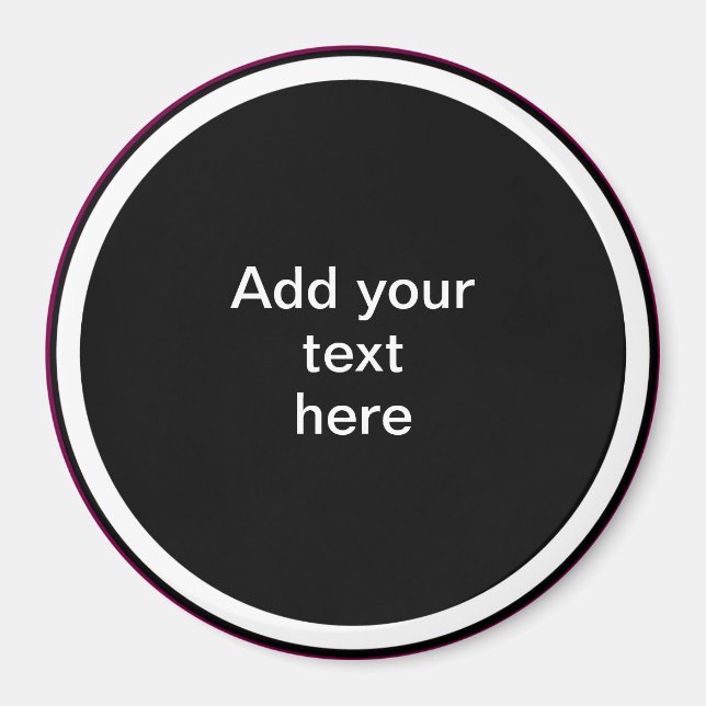 Fügen Sie hier Ihren Text ein - VORLAGE Magnet (Vorne)